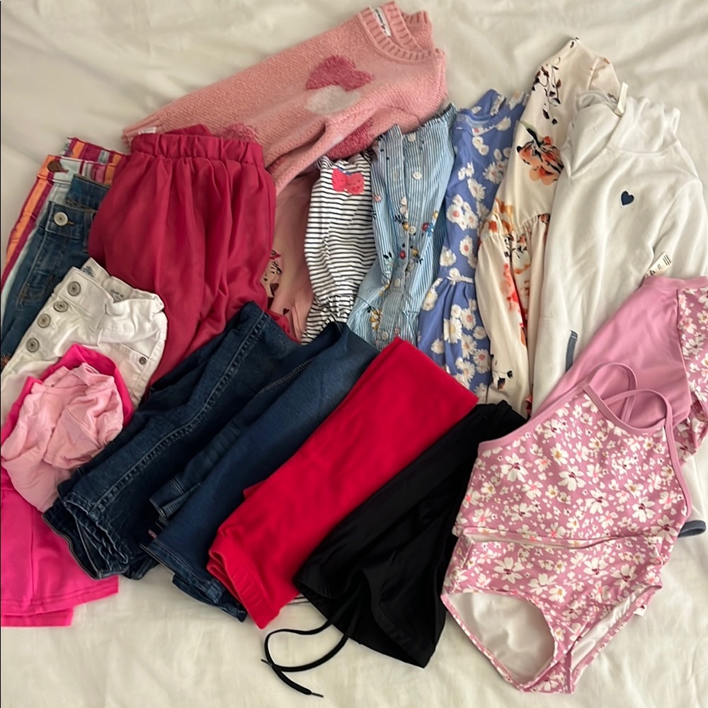 ‼️20 Piece Not So Mystery Assorted Girls' Clothing Bundle - Pink, Blue, Floral